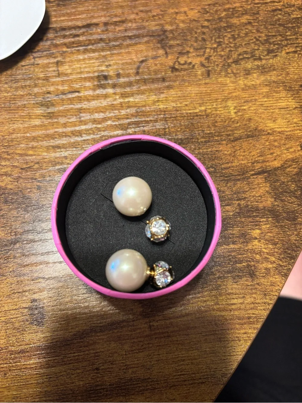 Classic Pearl and Crystal Stud Earring Set - Cream and Clear